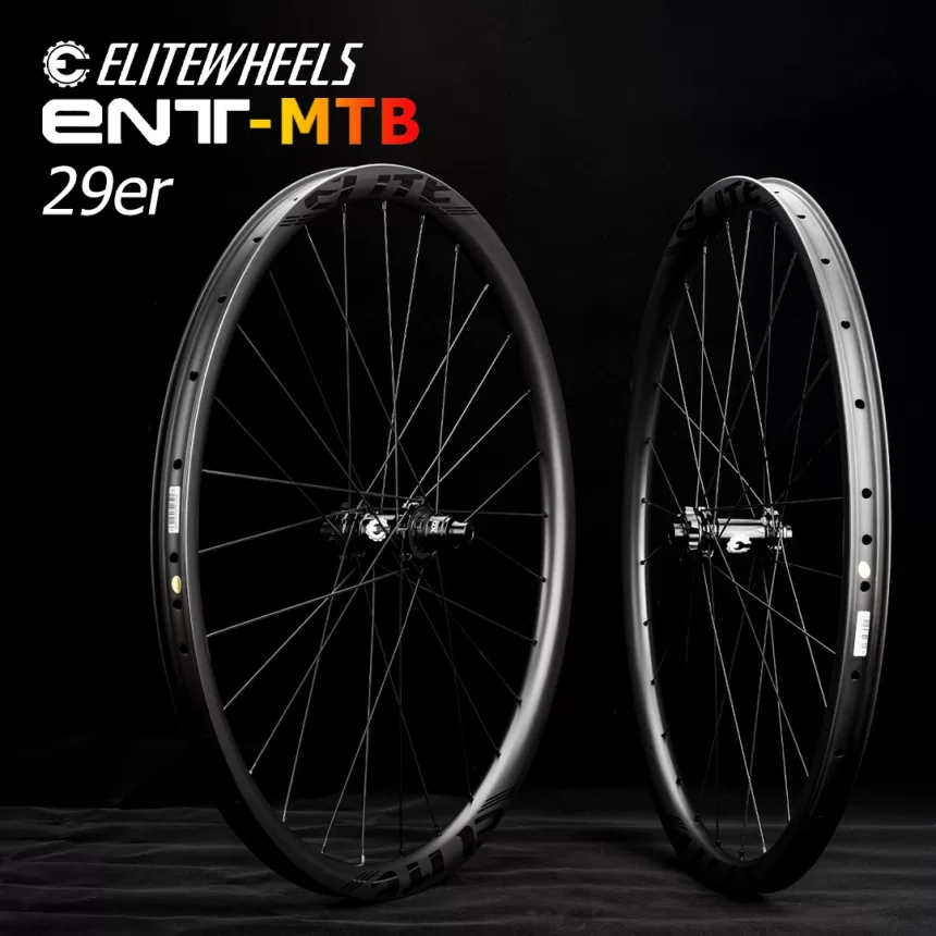 ELITEWHEELS 29er MTB Carbon Wheels Ultralight 28mm Width 24 Depth Mountain Bicycle Rims M11 Straight Pull Hub Carbon Wheelset