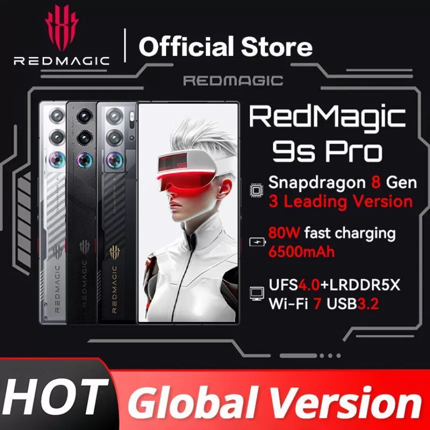 Global Version RedMagic 9s Pro 5G Gaming Phone 6.8" Snapdragon 8 Gen3 Leading Version 6500mAh 80W Charge 50MP NFC