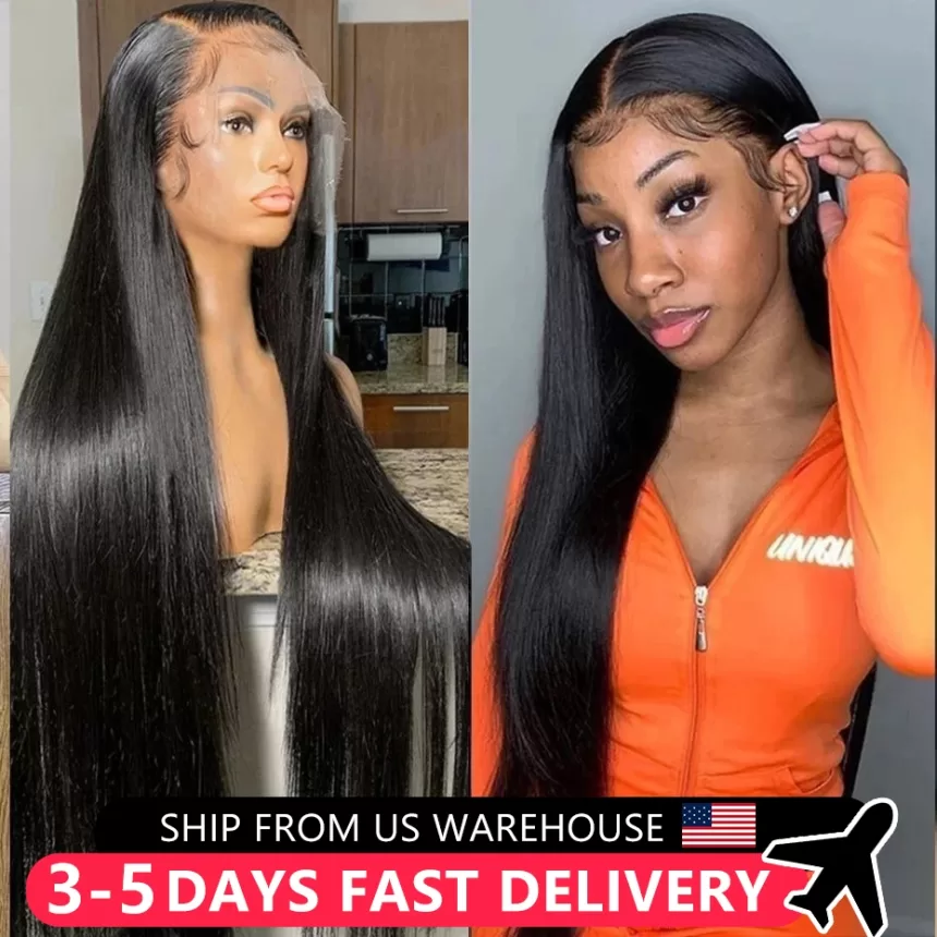 Bone Straight Lace Front Wigs Human Hair 180% Density 13x4 13x6 HD Lace Frontal Wigs For Women Human Hair 360 Lace Front Wigs