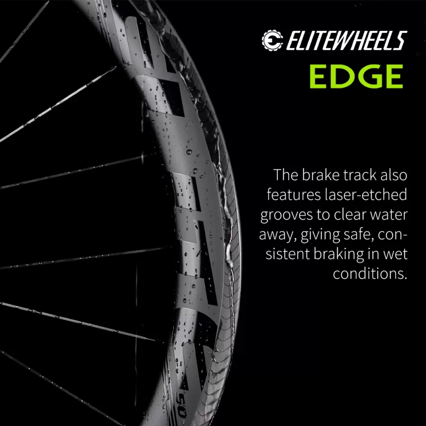 ELITEWHEELS EDGE Carbon Rim Brake Road Wheelset Ultralight 1291g 40 50mm Rim Ratchet System 36T HUB Wing 20 Spoke bike wheelset