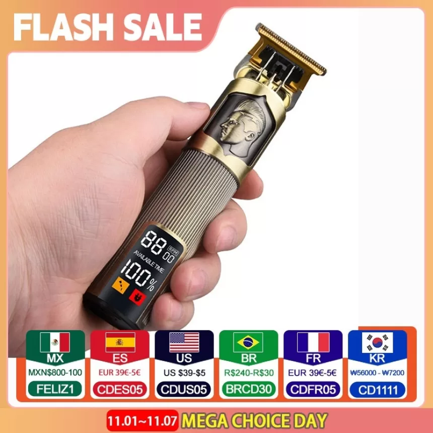 Three-speed Variable Gear T9 Hair Clipper Shaving Hair Trimming Hair Trimming Electric Shaver Boyfriend Gift Barber Clippers