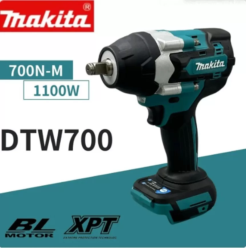Makita DTW700 18V brushless electric wrench Cordless drill screwdriver High torque electric tool Torque wrench rechargeable bran
