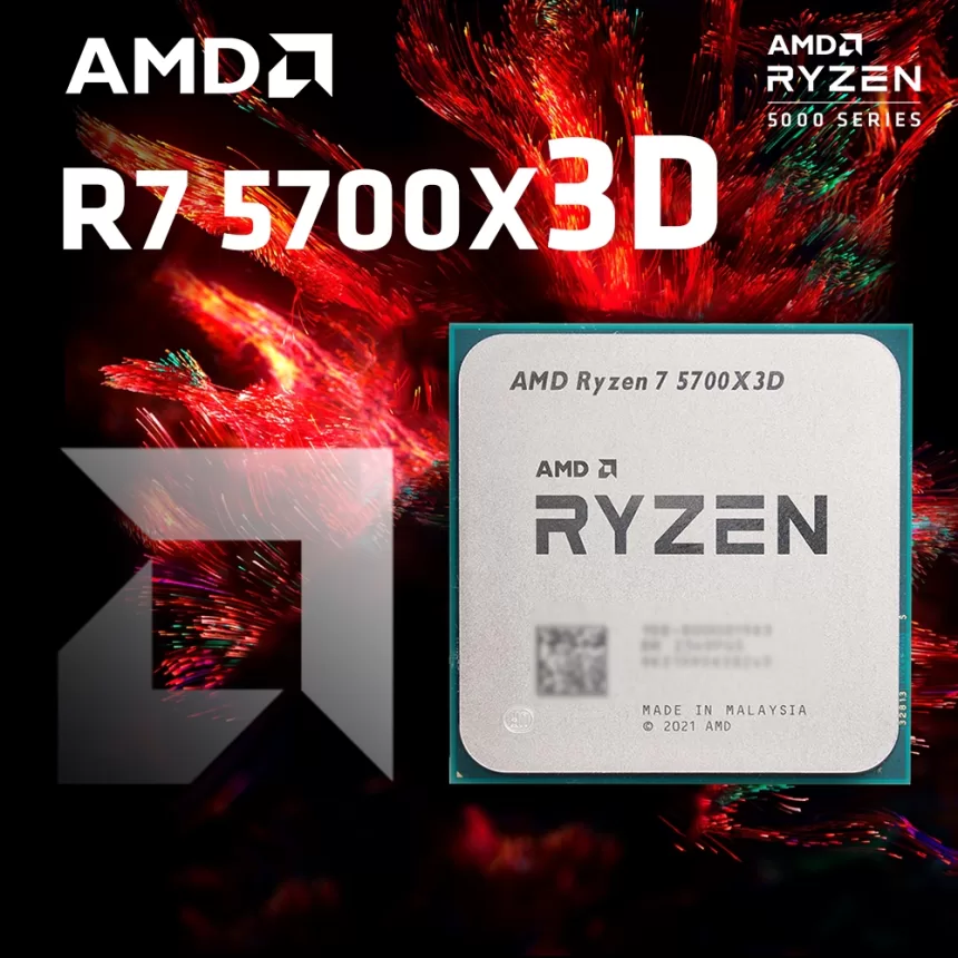 New AMD Ryzen 7 5700X3D CPU Gaming Processor 8-Core 16-Thread 4.1GHz 7NM 100MB Game Socket AM4 CPU Processor Brand 2024