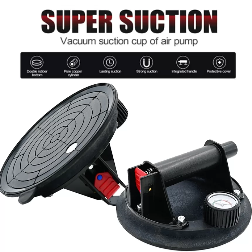 New 8 Inch 200KG-250KG Air Pump Vacuum Suction Cups Powerful Heavy-Duty Strong Hand Pump Sucker Lifted Magnets Handling Tools