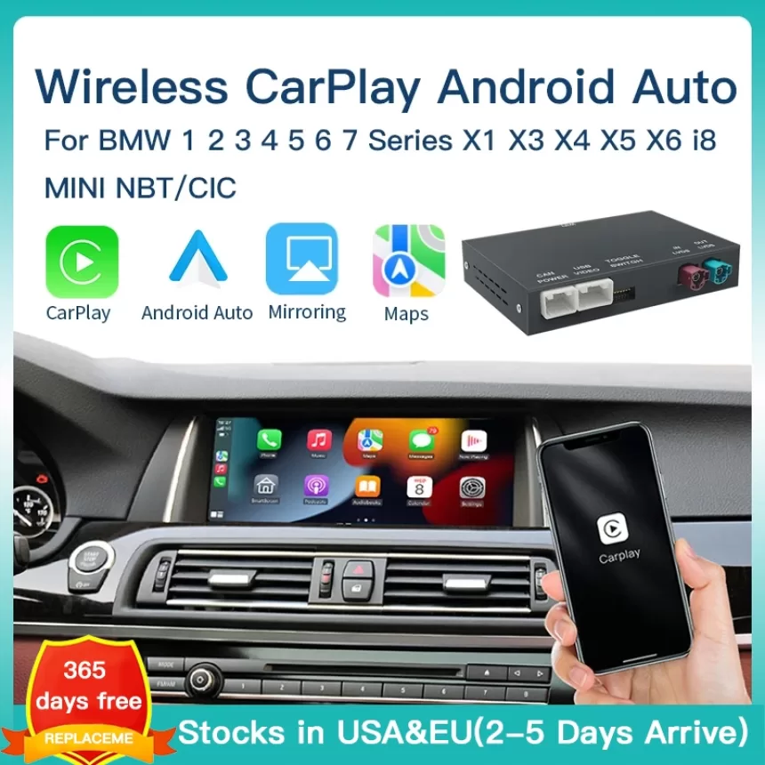 Wireless CarPlay Android Auto For BMW NBT CIC system 1 2 3 4 5 X1 X3 X4 X5 F20 F21 F23 F30 F31 F34 F35 F10 F11 F48 F25 F26 F15