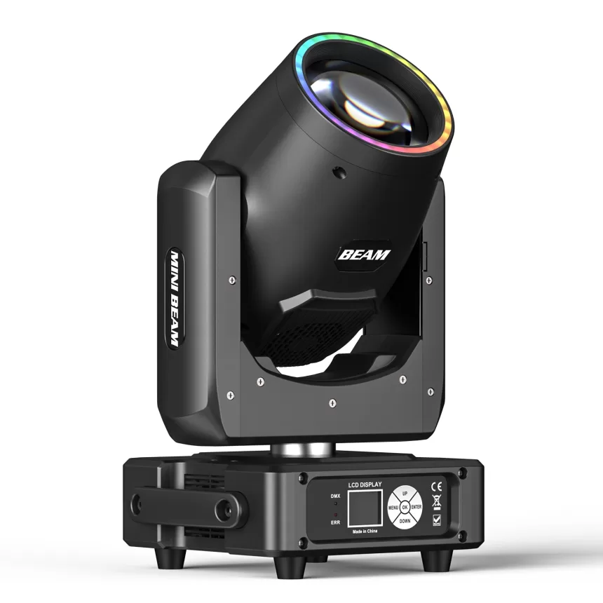 Yiflamefly 450W Moving Head Lights RGBW DMX512 Stage Lights DMX Controlled Sound Activated Play DJ Light For Wedding Party Music