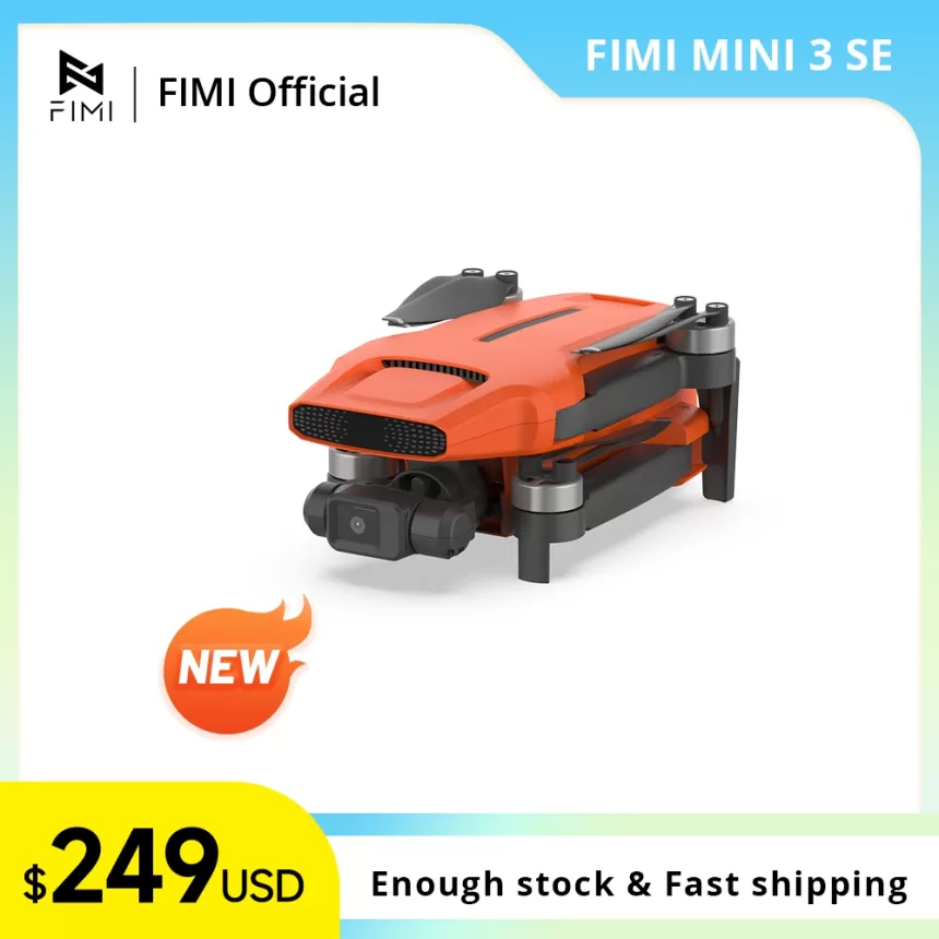 FIMI MINI 3 SE new drone Hybrid 3-axis Gimbal 4K 30fps 9km range 245g Ultralight design 12MP smart tracking mini pro gps drone