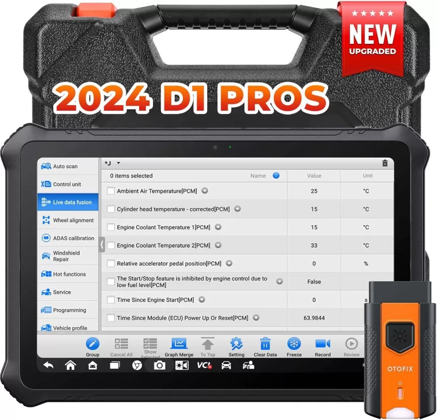 OTOFIX D1 PROS BiDirectional Scan Tool Upgraded of D1 PRO Bluetooth Scanner ECU Coding Diagnostic Scanner Tool FCA 2-Year Update