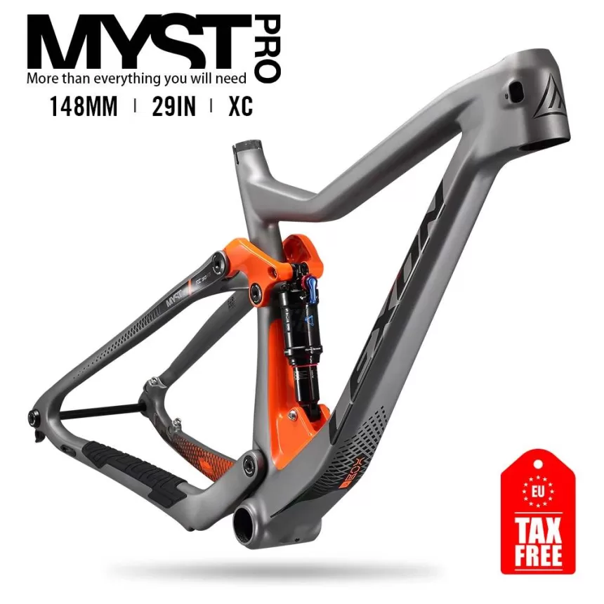 2024 LEXON Bicycle Frame XC TRIAL Cross country Carbon Mountain Bike Full Suspension 29er Boost frameset ROCKSHOX DNM Parts