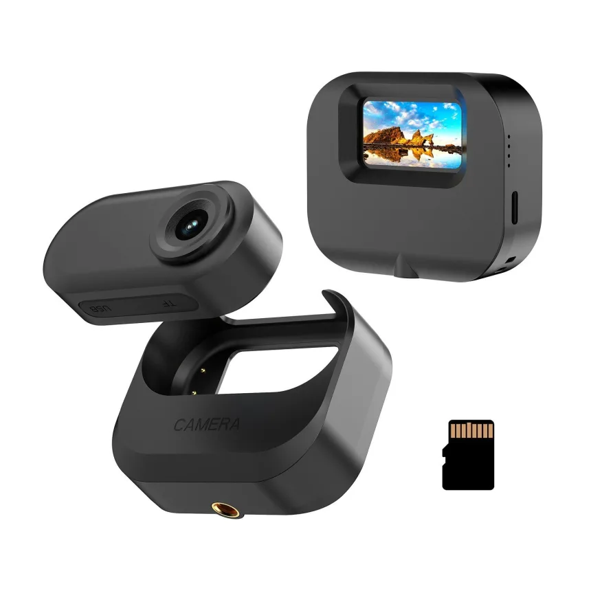 Tomtop 1080P Mini Sports Camera Tiny Action Camera with 1.47 Inch IPS Screen
