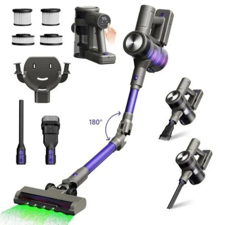 MOOSOO YG-618-B Cordless Vacuum Cleaner Purple