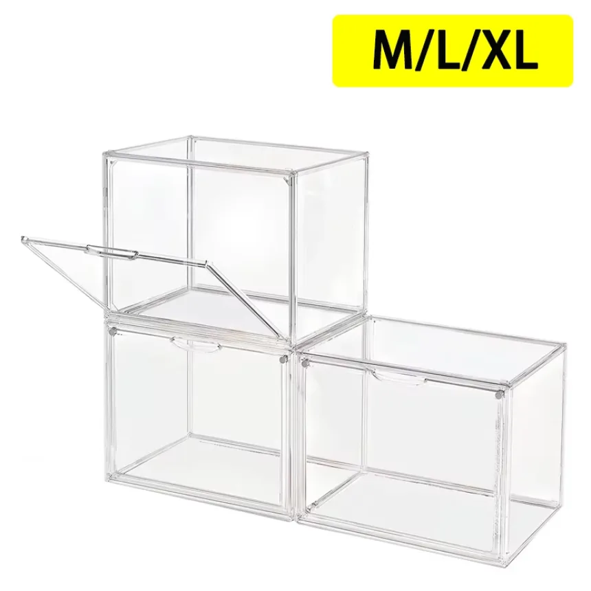 New Large Capacity Storage Box Organizer for Figures Acrylic Box Clear Blind Box Showcase Makeup Organizer for Bag