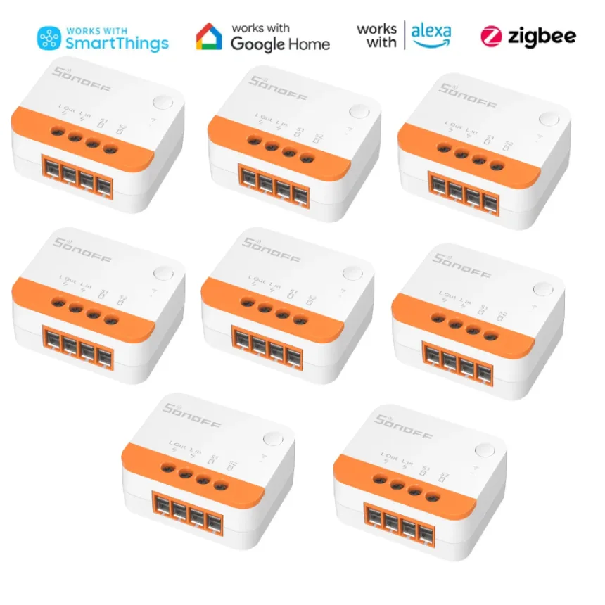 SONOFF Mini R4 /Zbmini L2 Smart Zigbee/Wifi Switch Two-Way Control Smart Home Works With Alexa Google Home Yandex Alice smartthi