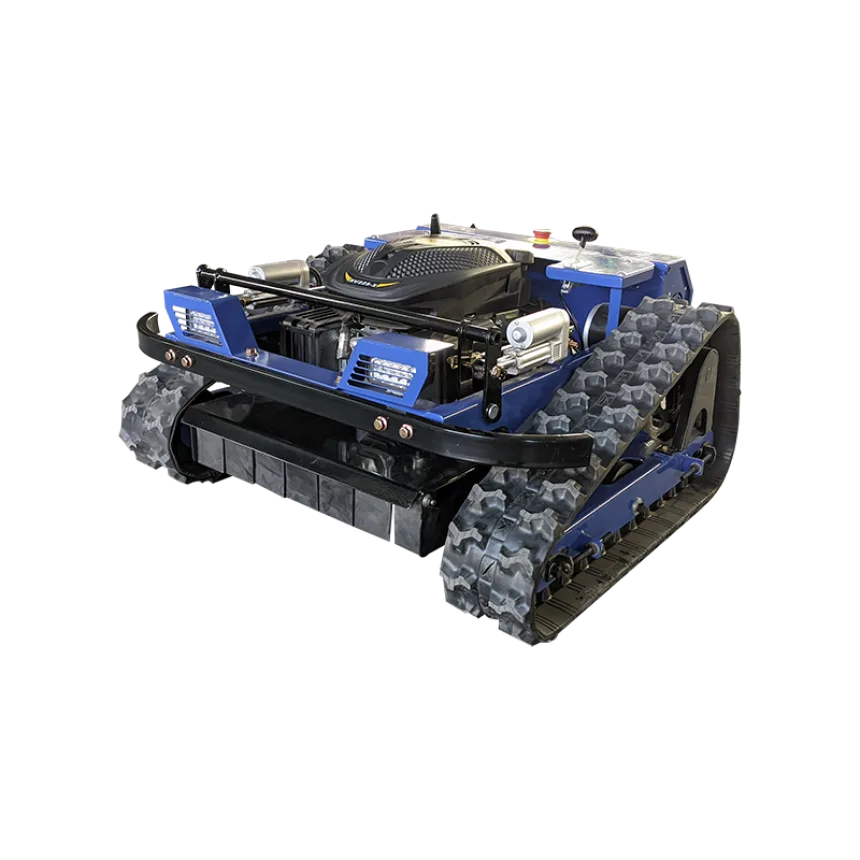Custom remote control self-propelled four wheel drive crawler lawn mower for orchard home garden mowing