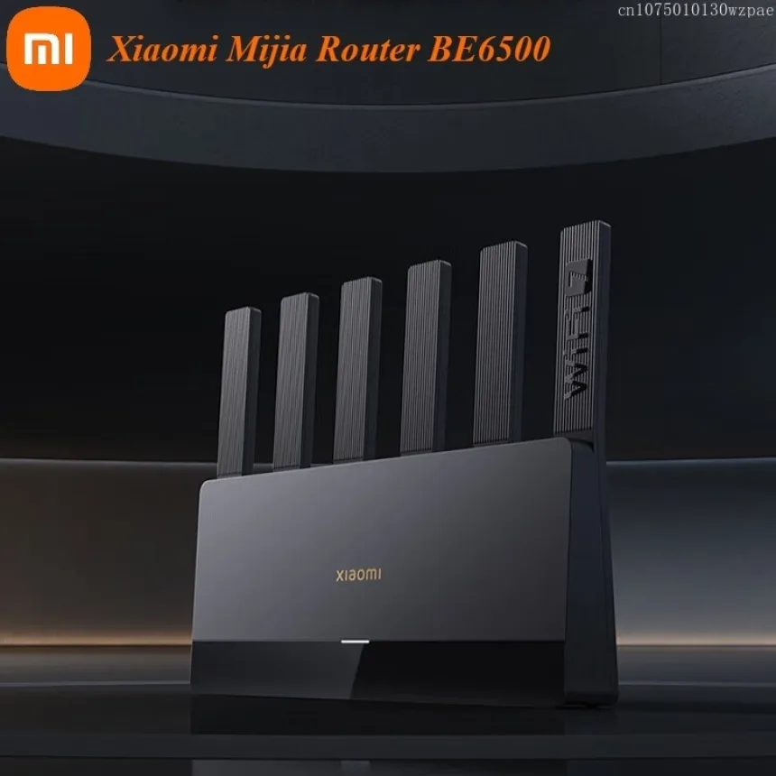 Xiaomi Mijiia Router BE6500 Adaptive Network Port Support WiFi7 Support IPTV Connect Support MLO Xiaomi Router BE6500 Black