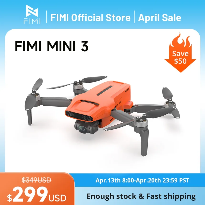 FIMI MINI 3 new drone 4K 60fps AI Super Night Video 9km range 3-axis Gimbal 249g Ultralight design smart tracking mini pro drone
