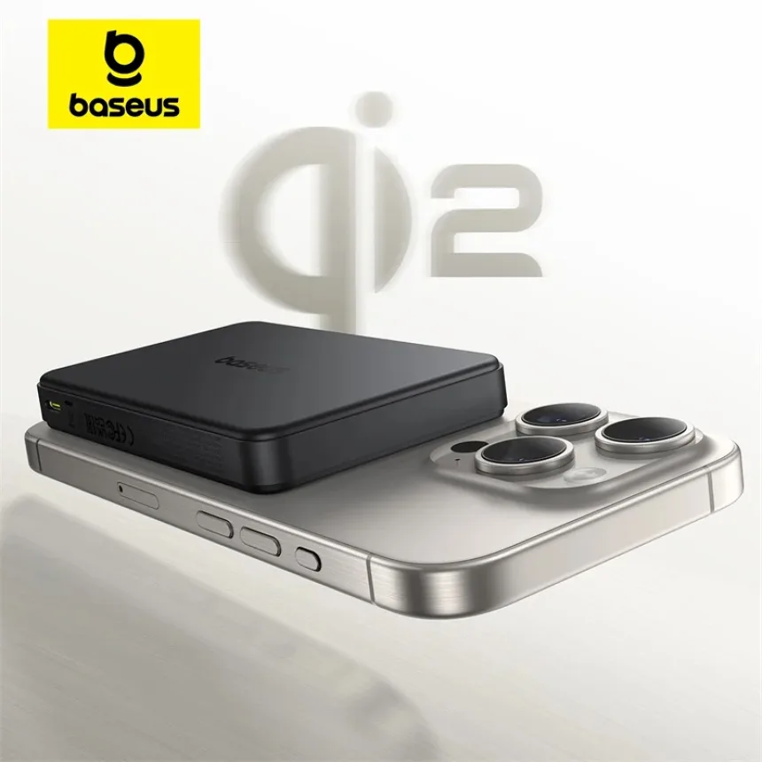 Baseus Qi2 Magnetic Power Bank 10000mah 15W Wireless Charging 22.5W Wired Charge Qi2-Certified for iPhone 16 15 14 13 12 Pro Max