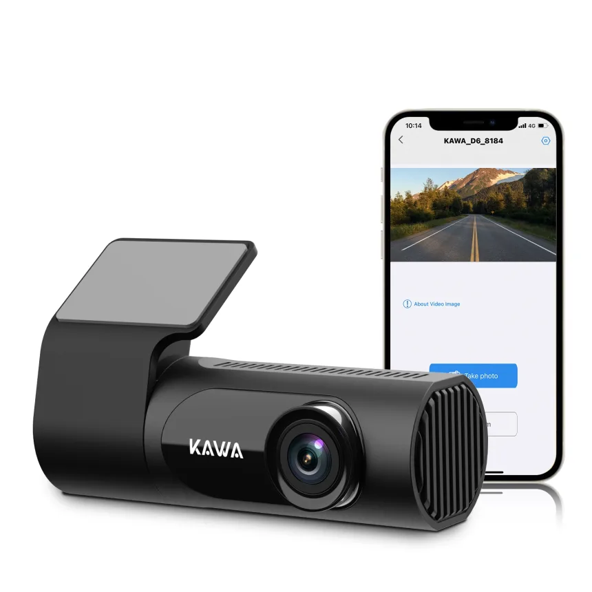 2K KAWA Car DVR D6 Dash Cam 1440P Video Recorder WiFi/App/Voice Control Dash Camera WDR G sensor Night Vision Hidden Dashcam