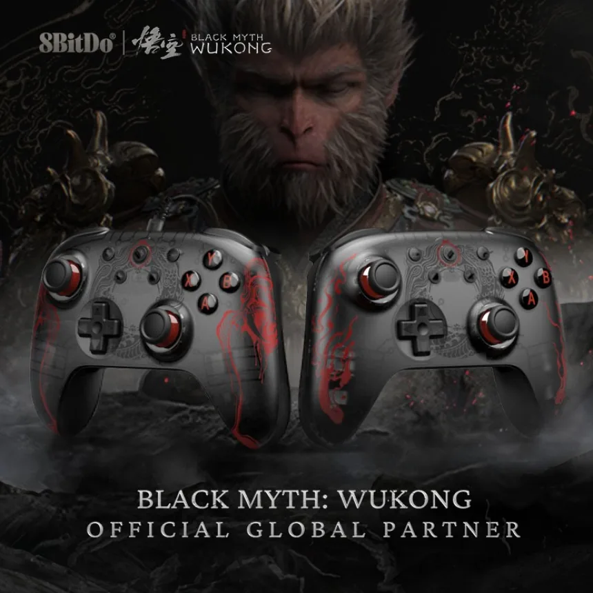 8BitDo-Ultimate 2C Wireless Wired Gaming Controller for PC, Windows 10,11, SteamDeck, Raspberry Pi, Android - Black Myth: Wukong