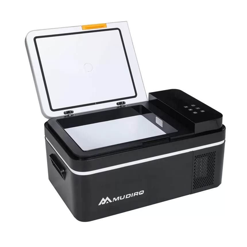 【Ship On Jul. 10th】Mudiro 12 Volt Refrigerator 12V Car Fridge 21L 25L -4℉~68℉ Freezer Compressor Cooler 12/24V DC & 100-240V AC,Car Fridge For Car, Camping, Travel, Fishing, Outdoor or Home