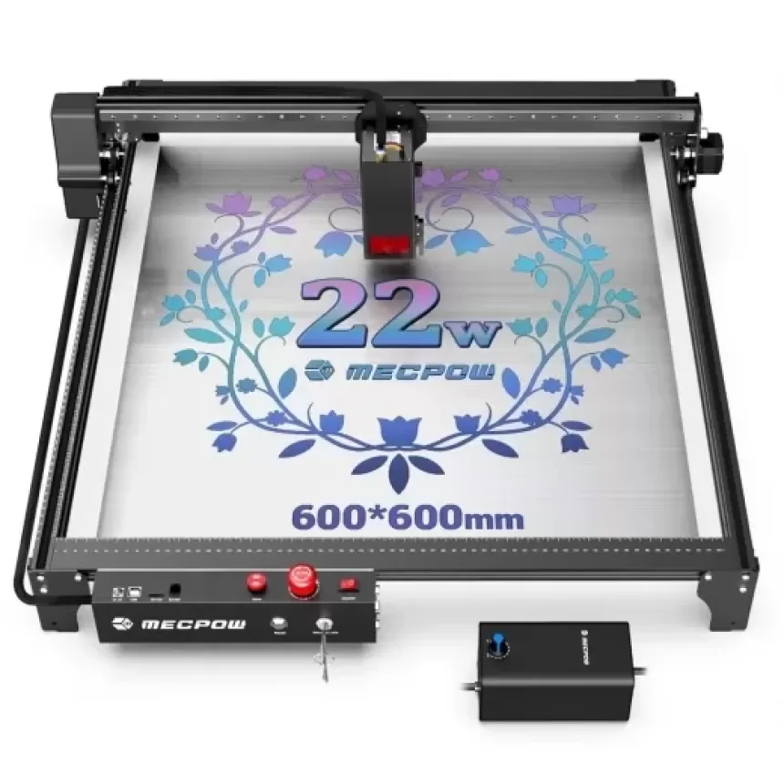 Mecpow X5 22W Laser Engraving Machine, 600x600mm Engraving Area