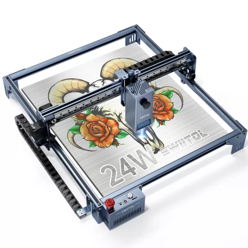 Swiitol C24 Pro 24W Laser Engraver 30000mm/min High Speed 0.01mm High Precision