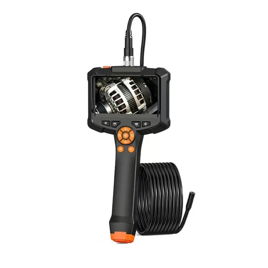 Handheld Car Endoscope Camera 4.3 inch IPS HD Screen Detachable Cable 8mm 2mp Industrial Borescope For Drain Pipe Waterproof