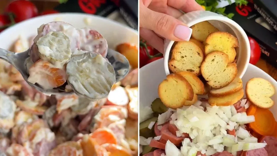 Ukrainiečių pamėgtos salotos: stulbinančiai žema kaina, o gaminimo procesas dar paprastesnis
