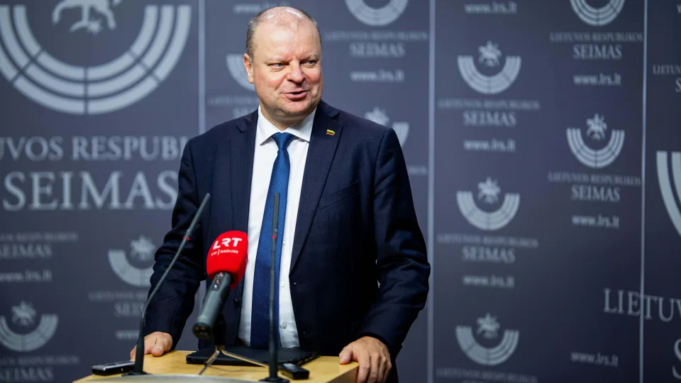 Įspėjimas iš Skvernelio: artėjame prie situacijos, kai Lietuvą teks ginti mums patiems