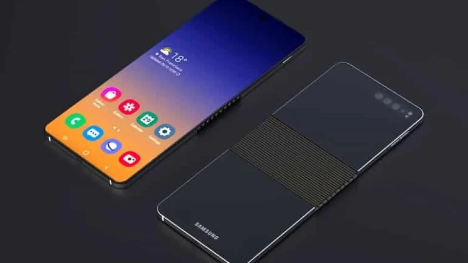 „Samsung“ bandys sulenkti telefono ekraną vertikaliai