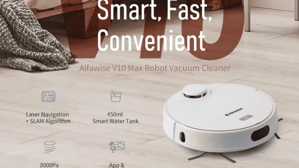 „Alfawise V10 Max“ – neįtikėtinai pigus robotas dulkių siurblys, kuris už savo nugaros palieka „Roborock“ ir kitus populiariausius produktus