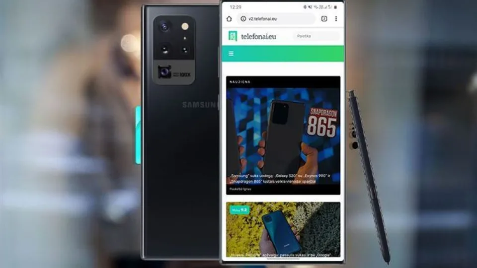 Aiškėja naujos „Galaxy Note20“ flagmano savybės: galimai turės naują priekinės kameros technologiją