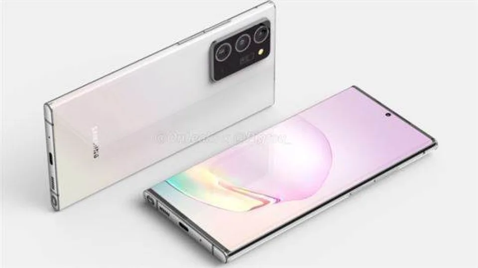 Nutekėjo „Samsung Galaxy Note20+” dizainas: labai panašus į pirmtaką