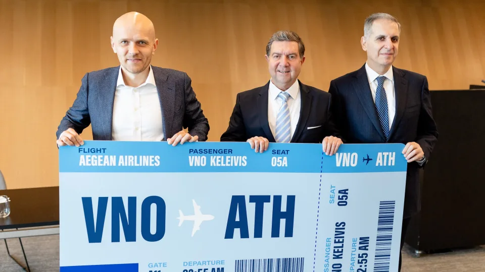Duotas startas naujos oro bendrovės veiklai: „Aegean Airlines“ pradėjo skrydžius tarp Vilniaus ir Atėnų