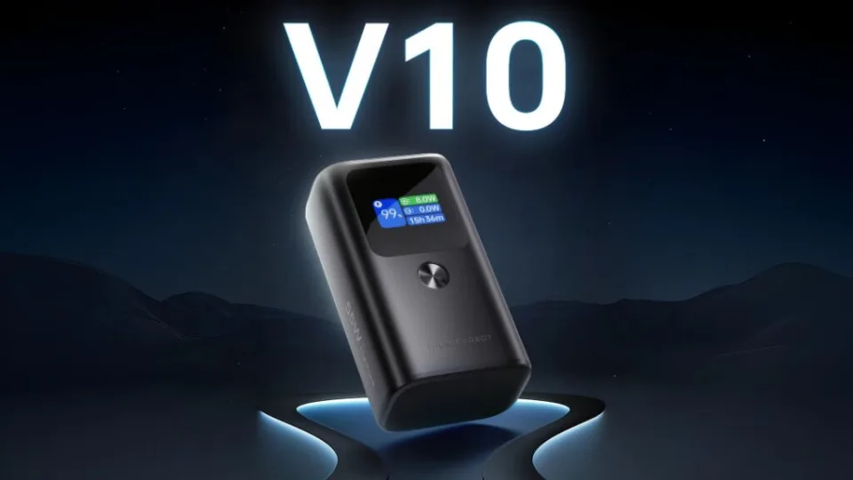 „Thunderobot“ pristatė kompaktišką 10 000 mAh talpos išorinę bateriją su dviem USB-C lizdais ir spalvotu ekranu
