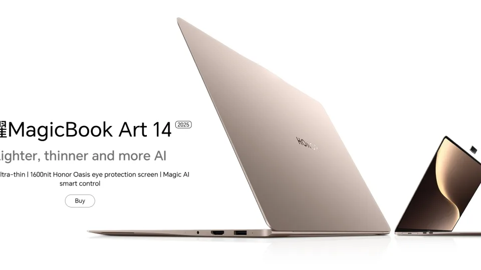 „Honor“ pristatė „MagicBook Art 14“ nešiojamą kompiuterį su OLED ekranu ir „Intel“ lustais