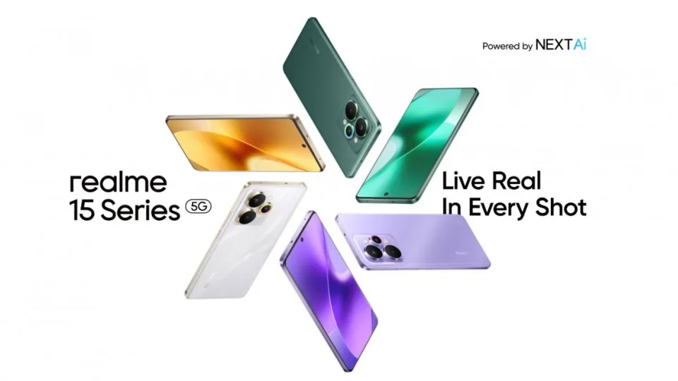 Oficialiai pristatyti „Realme 15“ serijos išmanieji telefonai su galingesniais lustais ir naujomis kameromis