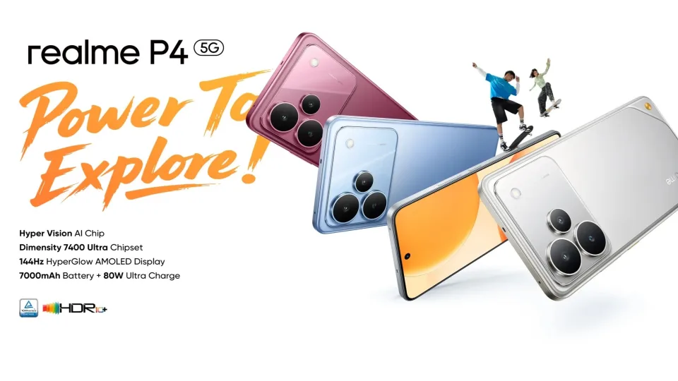 Pristatytas naujasis „Realme P4 5G“ telefonas su AMOLED ekranu, „MediaTek“ lustu ir didelės talpos baterija