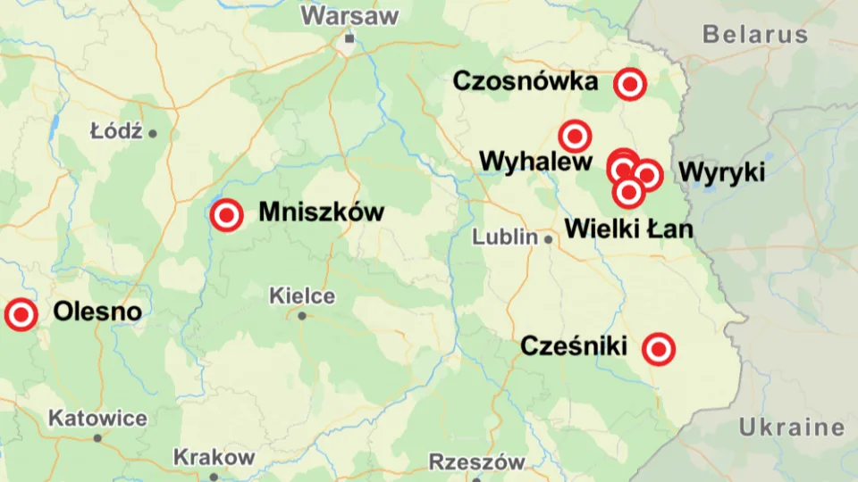 Lenkijoje rasti aštuonių Rusijos dronų ir raketos dalys, kai kurie įskrido net 400 km į šalies gilumą