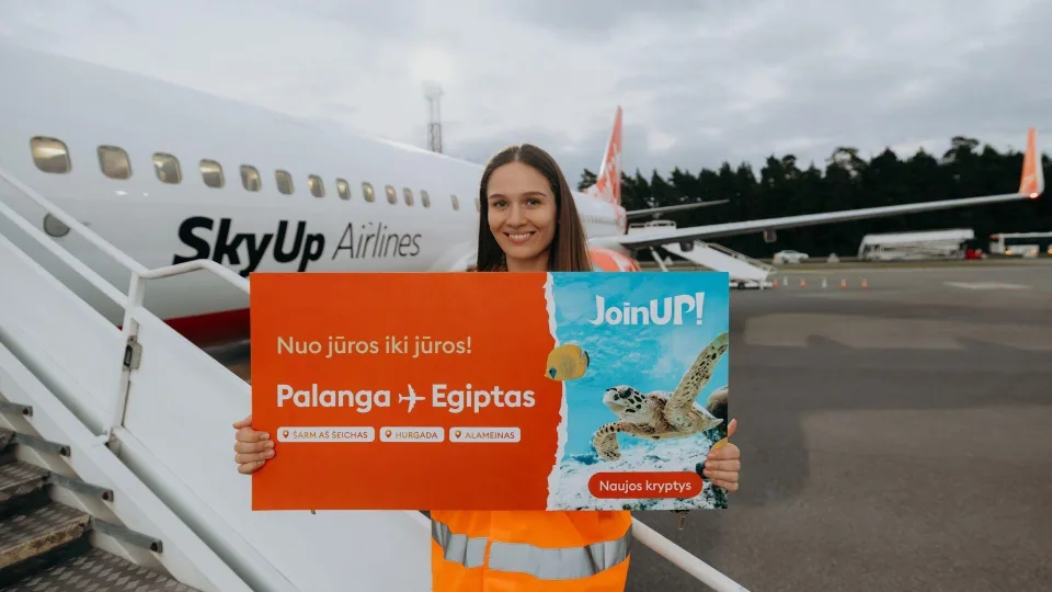 Istorinė skrydžių programa iš Palangos į Egiptą, jau vykdomi skrydžiai į Šarm aš Šeichą ir Hurgadą