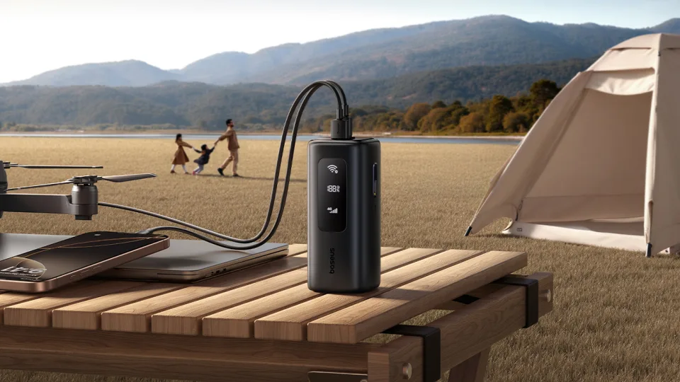 „Baseus“ pristatė išskirtinę išorinę bateriją su 20 000 mAh talpa ir 4G mobiliojo ryšio palaikymu