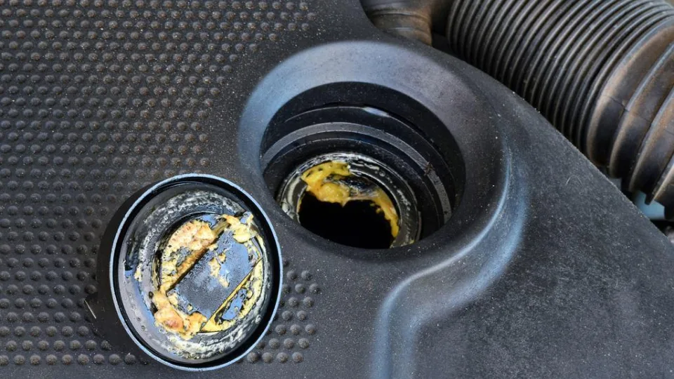 Paslaptinga balta masė ant alyvos kamštelio: mechanikai pasakė, kada turėtumėt sunerimti ir ką daryti