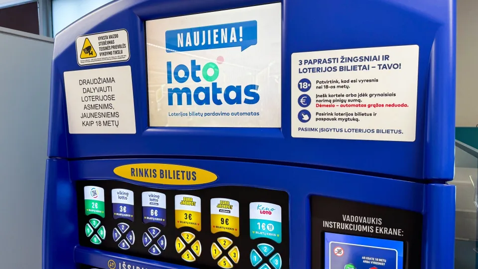Į Lietuvą atkeliauja naujieji lotomatai: jau veikia greitesnis būdas įsigyti laimingą loterijos bilietą