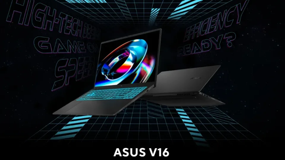 „Asus“ pristatė naująjį „V16“ nešiojamą kompiuterį: pasiūlys „Intel Core i7“ procesorių, „RTX 4050“ grafiką ir puikios kokybės ekraną
