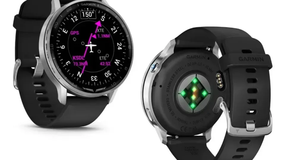 „Garmin“ paskelbė apie „D2 Air X15“ išmanųjį laikrodį su AMOLED ekranu ir integruotu žibintuvėliu
