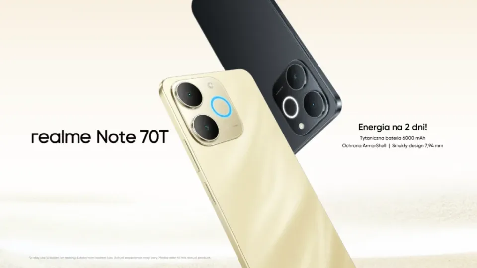 Į Europą atvyksta nė 100 eurų nekainuosiantis „Realme Note 70T“ telefonas su didelės talpos baterija
