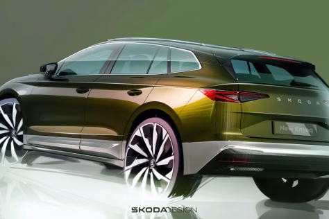 „Škoda“ pasidalino užuominomis apie atnaujintus „Enyaq“ ir „Enyaq Coupe“ modelius: pamatykite, kaip atrodys patobulintas automobilių dizainas