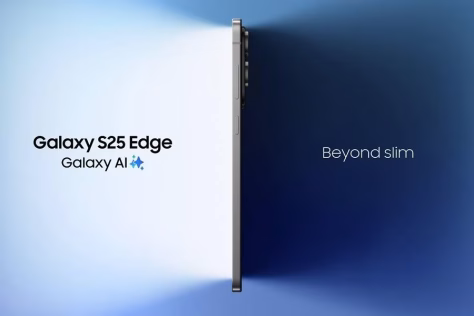 „Samsung“ pristatė ilgai lauktą itin ploną ir lengvą „Galaxy S25 Edge“ išmaniojo telefono modelį