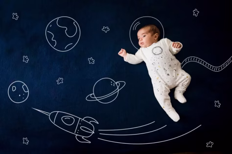 Pirmasis žmogus, kuris gimė kosmose: stulbinantis scenarijus, apie kurį NASA vengia kalbėti