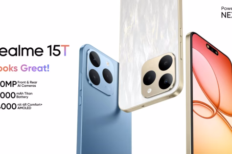 „Realme“ paskelbė apie naująjį „15T 5G“ modelį su „MediaTek“ lustu, didelės talpos baterija ir puikiu ekranu